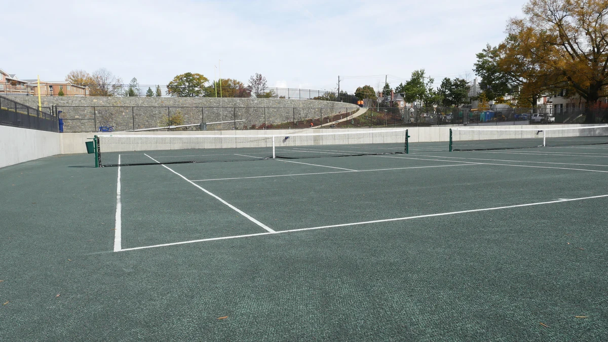 Har-Tru green clay tennis court surface